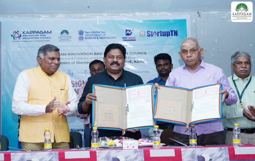 Karpagam Innovation and Incubation Council Exchanged MoU with StartupTN